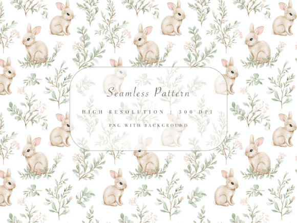 Download Bunny Seamless Pattern - Premium Bundle