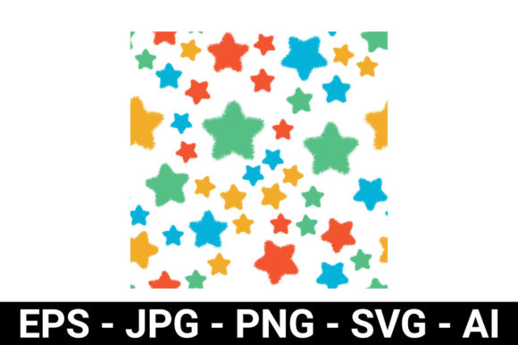 Download Colorful Stars Seamless Pattern - Premium Resources