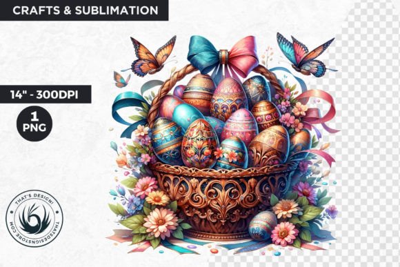 Download Easter Basket Eggs Clipart - Easter basket eggs Collection