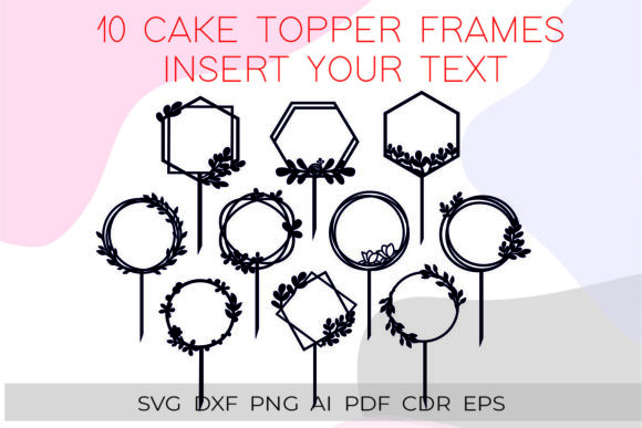 Download Cake Topper Frame Svg, Wreath Frame Svg - Frame Collection