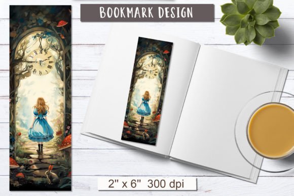 Download Alice in Wonderland Fairy Tale Bookmark - Alice in wonderland Collection