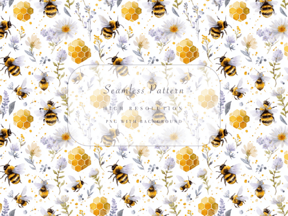 Download Bee Seamless Pattern - Premium Resources