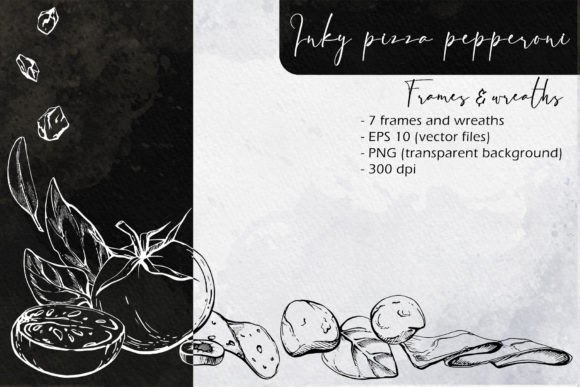 Download Inky Pizza Pepperoni: Frames and Wreaths - Frame Collection