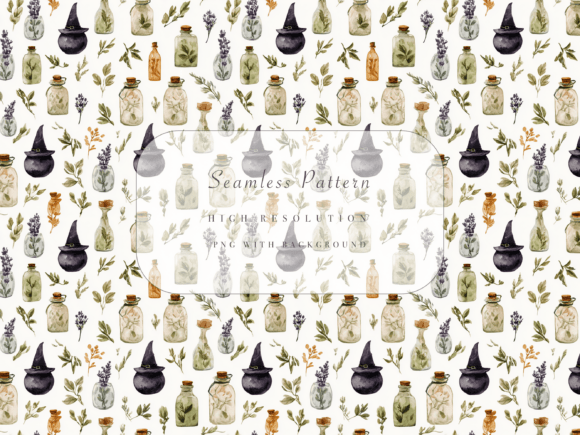 Download Herbal Witch Seamless Pattern - Premium Bundle